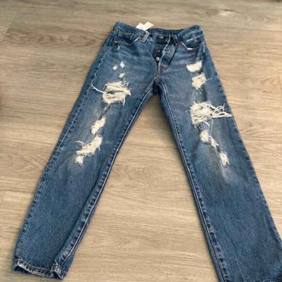 Vintage Selvedge Levi 501 Jeans 24/26 - Picture 5 of 8